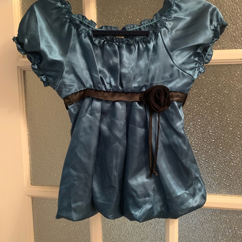 Elegant Blue Girls Top